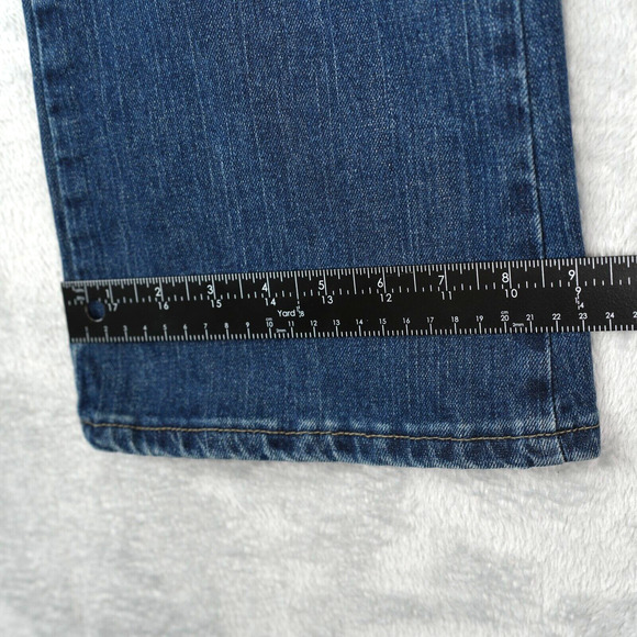 Lee Jeans Womens 12P Petite Blue Natural Bootcut Stretch Denim 305834F - Picture 8 of 9